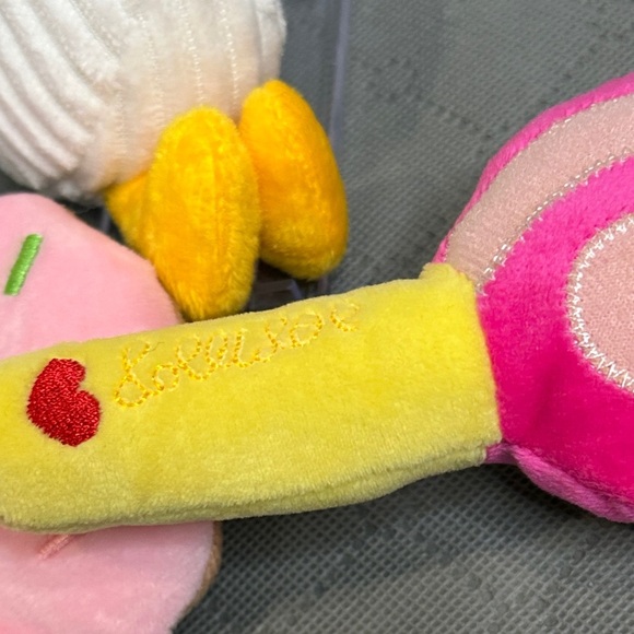 Small Dog Dog Toys Set of 3 Plush Seagull, Lollipop & Donut Toy Set - Picture 4 of 7